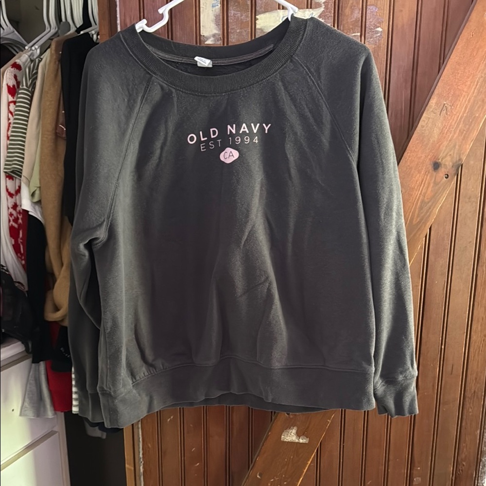Old Navy Gray Crew Neck